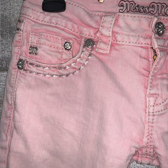 Miss Me jeans pink Signature Skinny style TP5853S2 size 26 - Picture 3 of 10